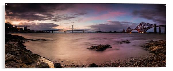  The two bridges on the Forth Acrylic by Creative Photography Wales