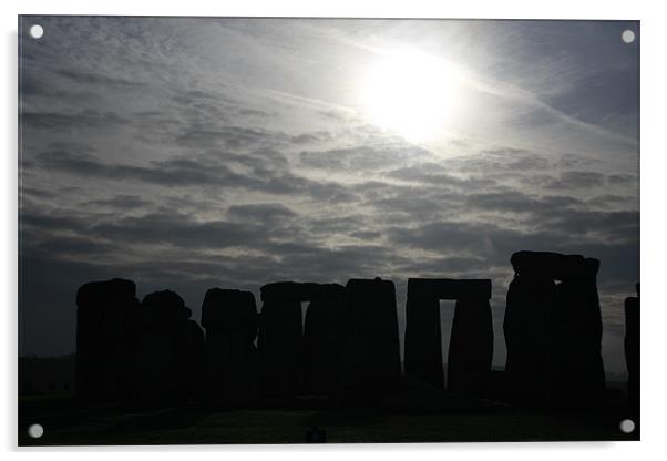 Stonehenge Silhouette Acrylic by Gavin Marker