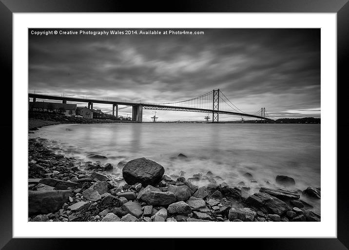 The Forth Road Bridge Framed Mounted Print by Creative Photography Wales