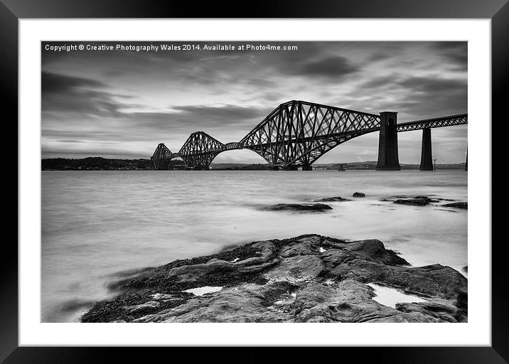  Forth Rail Bridge Framed Mounted Print by Creative Photography Wales