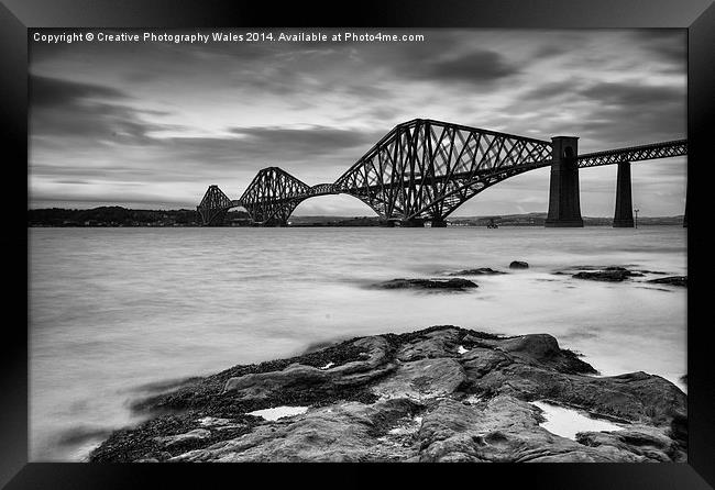  Forth Rail Bridge Framed Print by Creative Photography Wales