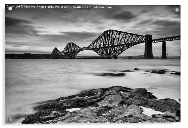  Forth Rail Bridge Acrylic by Creative Photography Wales