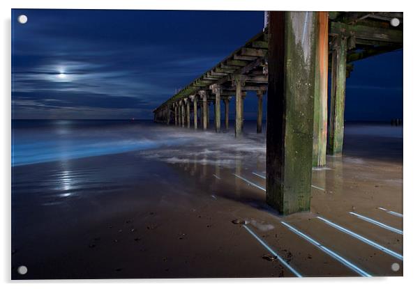  Moon rising Acrylic by Paul Nichols
