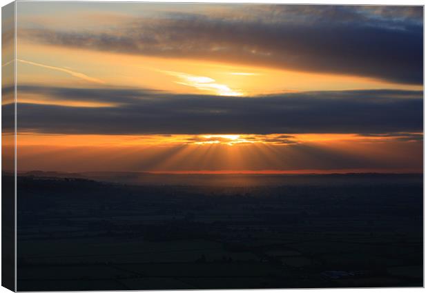 Rays of Sunrise Canvas Print by Gavin Marker