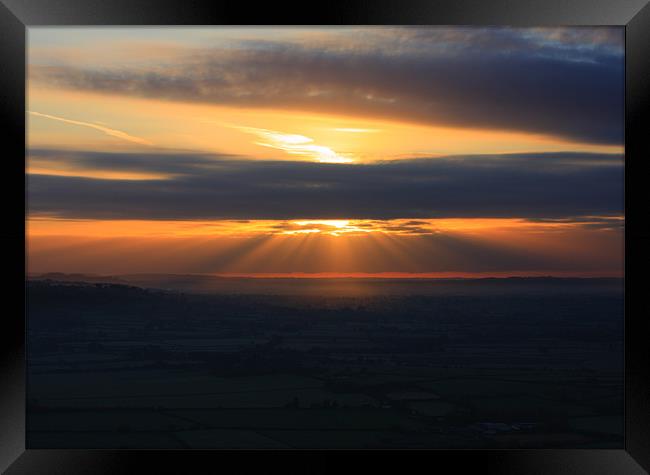 Rays of Sunrise Framed Print by Gavin Marker