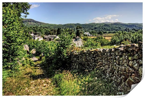 Eskdale Mill Lane Print by Tom Gomez