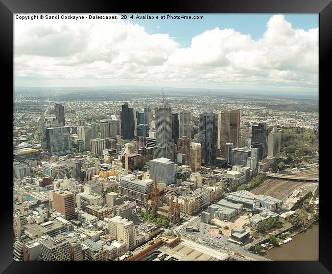  Melbourne City, Victoria, Australia Framed Print by Sandi-Cockayne ADPS