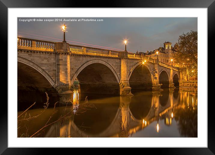  Richmond upon thames Framed Mounted Print by mike cooper