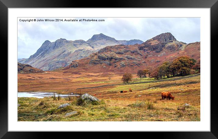  Autumn in the Lakes Framed Mounted Print by John Wilcox