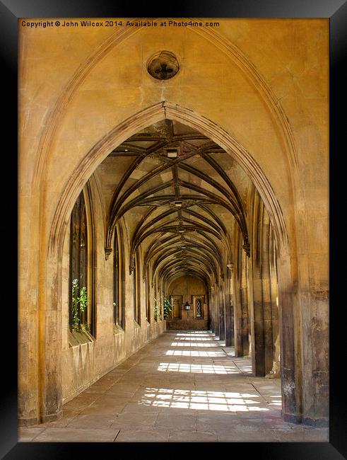  Light through the Arches Framed Print by John Wilcox