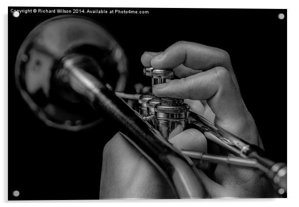 Trumpet Acrylic by Richard Wilson