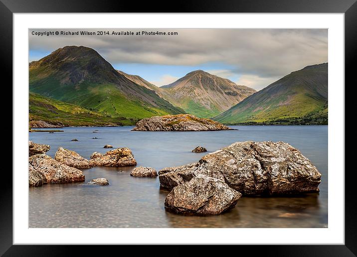 Great Gable Framed Mounted Print by Richard Wilson