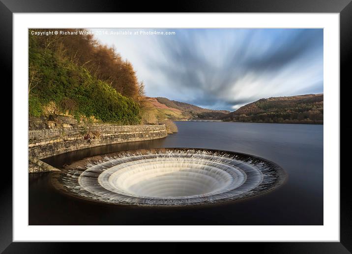 Plughole Framed Mounted Print by Richard Wilson