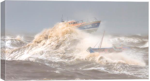  Rescue at sea Canvas Print by Rob Lester