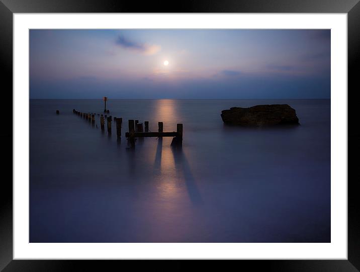  Moon over corton Framed Mounted Print by Paul Nichols
