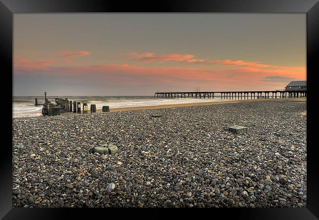  Shingle beach. Framed Print by Paul Nichols