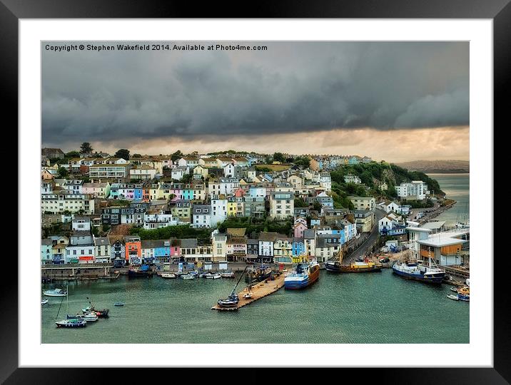 After the Storm - Brixham  Framed Mounted Print by Stephen Wakefield