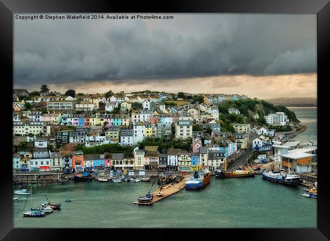 After the Storm - Brixham  Framed Print by Stephen Wakefield