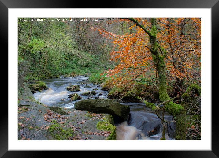  Hebden Beck Framed Mounted Print by Phil Clarkson