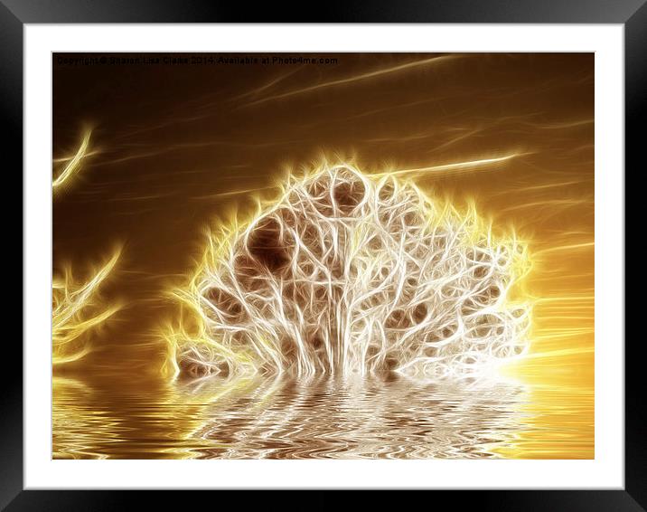  Fire and Water Framed Mounted Print by Sharon Lisa Clarke