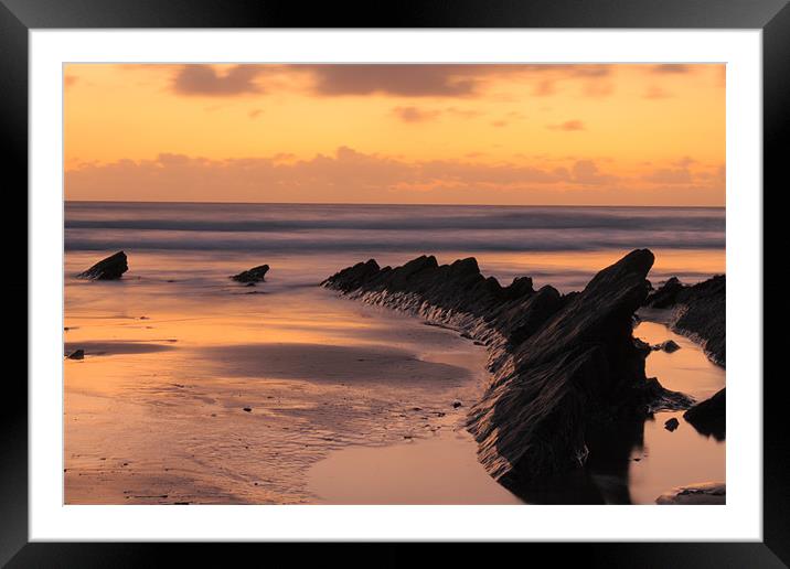 Sand pools Framed Mounted Print by allen martin