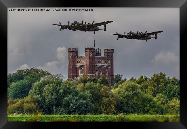  Lancaster Bombers Framed Print by David Charlton