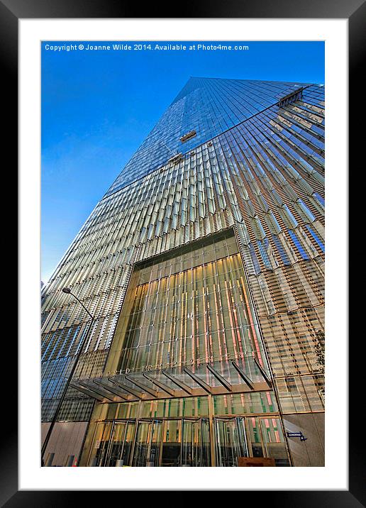  One World Trade Center Framed Mounted Print by Joanne Wilde