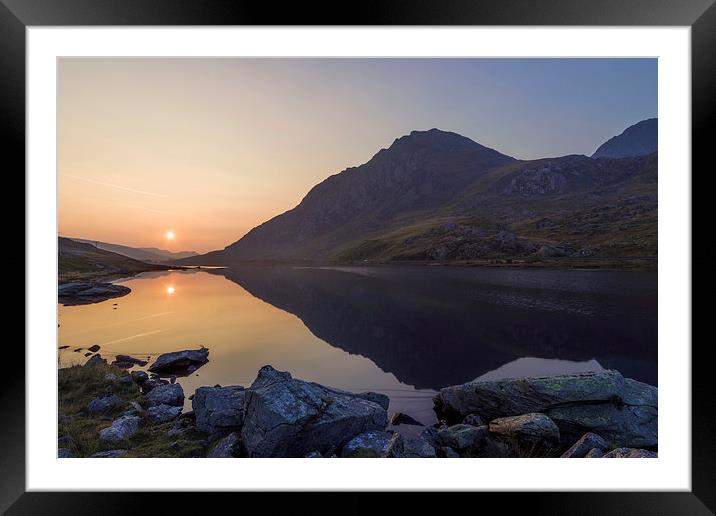 Tryfan at Dawn  Framed Mounted Print by Ian Mitchell
