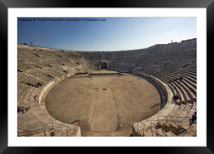  Roman amphitheatre  Framed Mounted Print by Thanet Photos