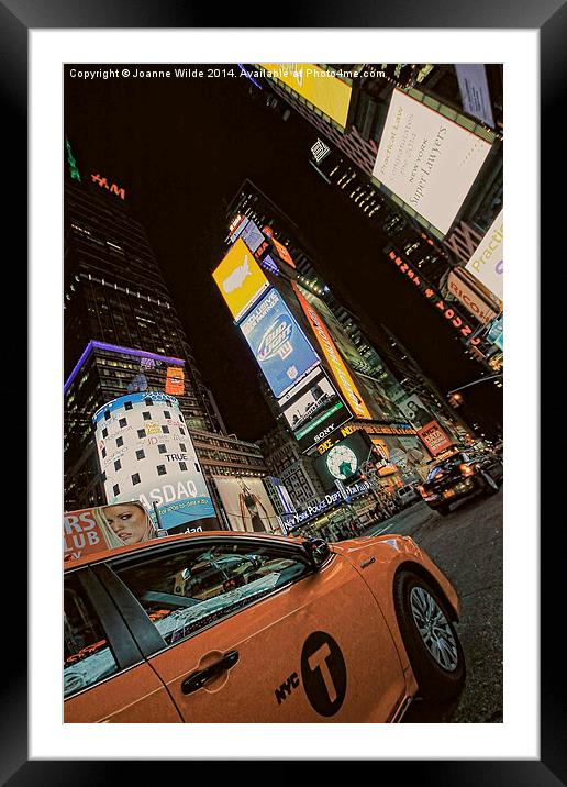  Times Square, NYC Framed Mounted Print by Joanne Wilde