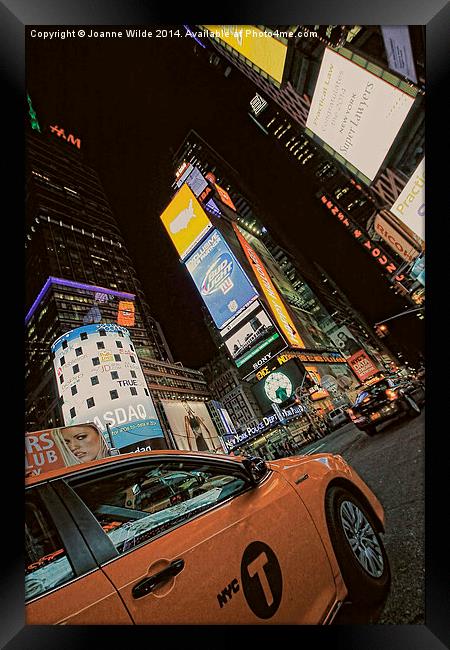  Times Square, NYC Framed Print by Joanne Wilde