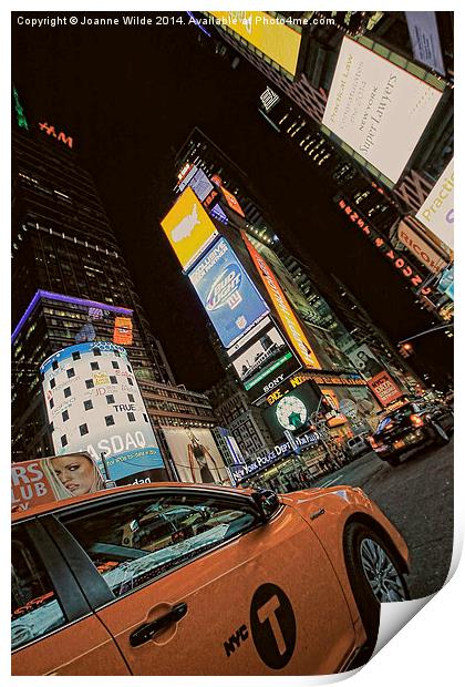  Times Square, NYC Print by Joanne Wilde