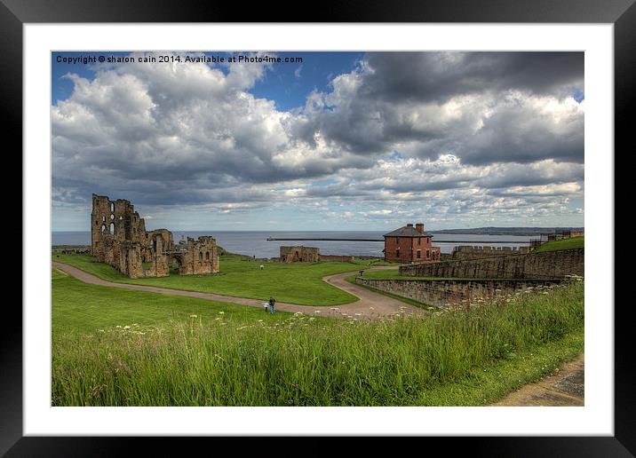  Tynemouth Priory Framed Mounted Print by Sharon Cain