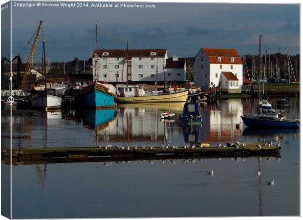  The Tide Mill, Woodbridge (3) Canvas Print by Andrew Wright