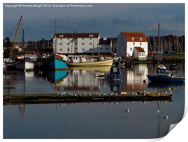  The Tide Mill, Woodbridge (3) Print by Andrew Wright