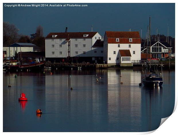  The Tide Mill, Woodbridge (2) Print by Andrew Wright