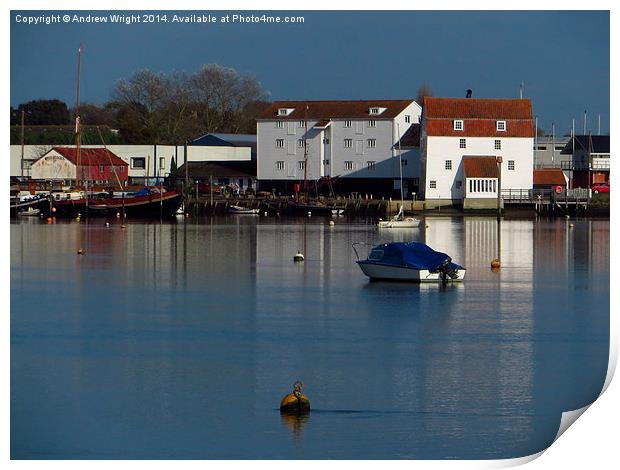  The Tide Mill, Woodbridge Print by Andrew Wright