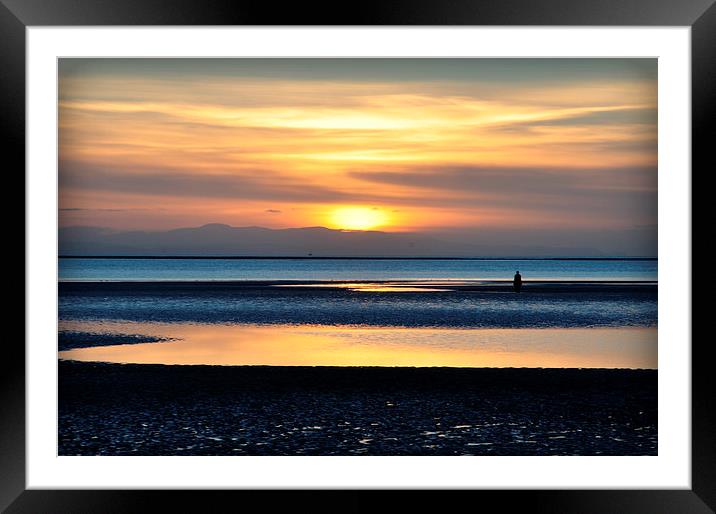  sunset at another place Framed Mounted Print by sue davies