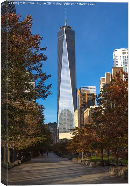 One World Trade Canvas Print by Steve Hughes