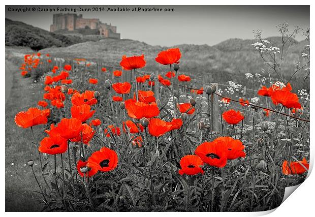  Lest we Forget Print by Carolyn Farthing-Dunn
