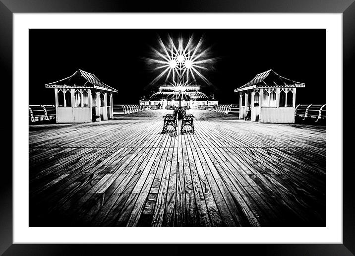 Cromer Pier at Night Framed Mounted Print by Paul Macro
