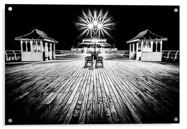 Cromer Pier at Night Acrylic by Paul Macro