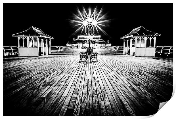 Cromer Pier at Night Print by Paul Macro