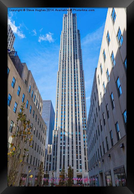  Rockefeller NBC New York Framed Print by Steve Hughes