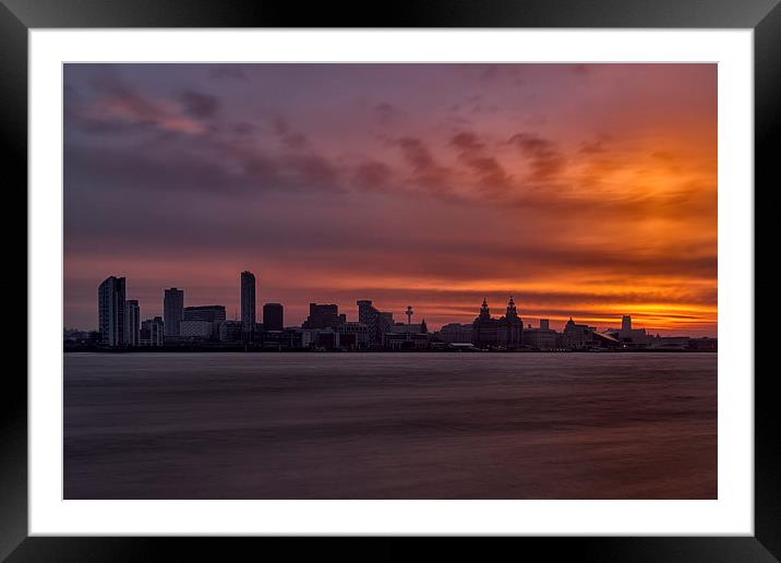 Good morning Liverpool  Framed Mounted Print by Jed Pearson