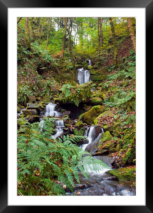  Waterfall at Hardcastle Crags Framed Mounted Print by Phil Clarkson