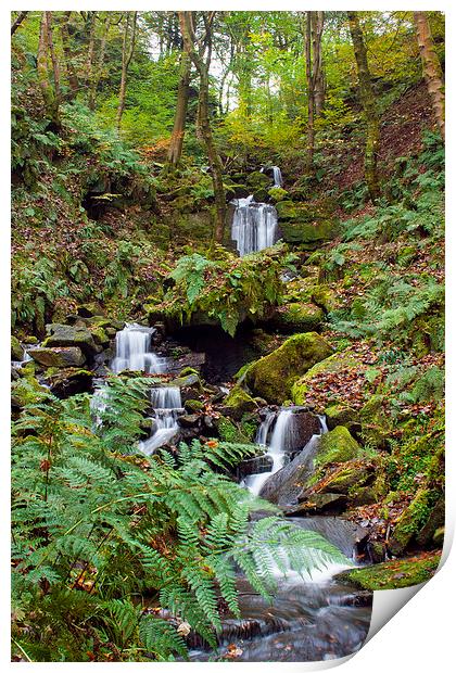  Waterfall at Hardcastle Crags Print by Phil Clarkson