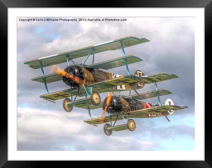  Two Little Fokkers Framed Mounted Print by Colin Williams Photography