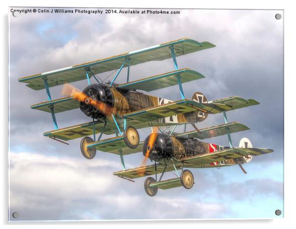  Two Little Fokkers Acrylic by Colin Williams Photography