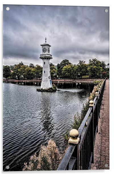 Scott Memorial Lighthouse Roath Park Cardiff 3 Acrylic by Steve Purnell